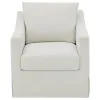 Coaster Fine Furniture 904133 Winter - Upholstered Sloped Arm Accent Swivel Chair - Beige