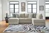 Benchcraft® 20502/02/17/21 Calnita - 3 Pc. - 2-Piece Sectional With Raf Corner Chaise, Oversized Swivel Accent Chair - Sisal