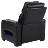 Coaster Fine Furniture 603253PP Zuma - Faux Leather Upholstered Dual Power LED Recliner - Black
