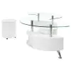 Coaster Fine Furniture 703400B3 Buckley - Stool, Box 3 of 3 - White High Gloss