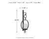 Ashley Furniture A8010036 Ogaleesha - Wall Sconce - Brown