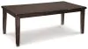 Ashley Furniture D596-35 Haddigan - Rectangular Dining Room Extension Table - Dark Brown