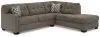 Ashley Furniture 31005S4 Ashley Furniture 31005S4 Mahoney - 2-Piece Sleeper Sectional With Raf Corner Chaise - Chocolate
