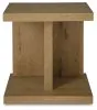 Ashley Furniture T839-7 Brinstead - Chair Side End Table - Light Brown