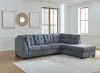 Ashley Furniture 55303S2 Ashley Furniture 55303S2 Marleton - 2-Piece Sectional With Raf Corner Chaise - Denim