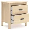 Ashley Furniture EB2444-292 Cabinella - Two Drawer Night Stand - Tan