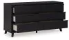 Ashley Furniture B1013/231/36/345/56/58/95/B100-14 Danziar - 7 Pc. - Dresser, Mirror, Chest, King Panel Bed - Black