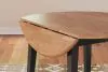 Ashley Furniture D396-15 Gesthaven - Round Dining Room Drop Leaf Table - Natural / Brown