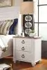 Ashley Furniture B267/31/36/57/92(2) Ashley Furniture B267/31/36/57/92(2) Willowton - 5 Pc. - Dresser, Mirror, Queen Panel Headboard, 2 Nightstands - Whitewash