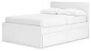 Ashley Furniture EB9630B15 Ashley Furniture EB9630B15 Onita - Full Panel Platform Bed With 2 Side Storage - White