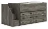 Ashley Furniture B4480B26 Ashley Furniture B4480B26 Frandern - Twin Loft Bed With 2 Drawer Storages - Gray