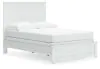 Ashley Furniture B139/31/35/46/55/186 Ashley Furniture B139/31/35/46/55/186 Bostwick Shoals - 5 Pc. - Dresser, Mirror, Chest, Full Panel Bed With Framed Footboard - White