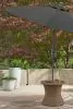 Ashley Furniture PCP790-706 Laguna Heights - Round End Table With Umbrella Option - Beige