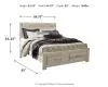 Ashley Furniture B331B4 Ashley Furniture B331B4 Bellaby - Queen Platform Bed With 2 Storage Drawers - Whitewash