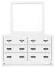 Ashley Furniture B427B1 Binterglen - Dresser And Mirror - White