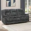 New Classic U5829-30P1-GRY Stanwick - Reclining Sofa With Power Footrest - Gray