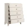 Samuel Lawrence Furniture S916-040 Madison - 5-Drawer Chest in a Grey-White Wash Finish - Natural