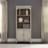 Liberty Furniture 652-HO201 Farmhouse Reimagined - Bookcase - Antique White / Chestnut Tops