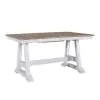 Liberty Furniture 62WH-CD-TRS Liberty Furniture 62WH-CD-TRS Lindsey Farm - Trestle Table - Weathered White & Sandstone