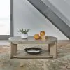 Liberty Furniture 674-OT1011 Liberty Furniture 674-OT1011 Affinity - Oval Cocktail Table - Dusty Taupe / Concrete Tops