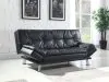 CoasterEssence 300281 Dilleston - Upholstered Tufted Convertible Sofa Bed - Black