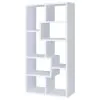 CoasterEveryday 800136 Theo - 7-Shelf Bookshelf - White