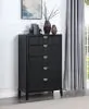 Coaster Fine Furniture 224715 Brookmead - 5-Drawer Bedroom Chest - Black