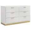 Coaster Fine Furniture 224773 Caraway - 6-Drawer Dresser - White