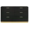 Coaster Fine Furniture 224783 Caraway - 6-Drawer Dresser - Black