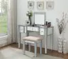 Furniture of America CM-DK6385SV-UPS3 Joyce - Vanity With Stool - Silver