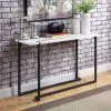 Furniture of America FOA4799S-TABLE Izar - Sofa Table - White / Gun Metal