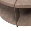 Liberty Furniture 754-OT1010 Harlow - Round Cocktail Table - Sandstone & Satin Nickel