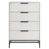 Coaster Fine Furniture 224865 Sonora - 4-Drawer Bedroom Chest - White