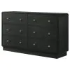 Coaster Fine Furniture 223663 Cavelle - 6-Drawer Dresser Cabinet - Black