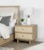Coaster Fine Furniture 225042 Kailani - 2-Drawer Nightstand Bedside Table - Beige Oak
