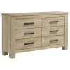 Coaster Fine Furniture 225101Q-S4 Oakglen - 4 Piece Queen Bedroom Set - Weathered Oak