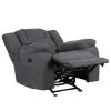 New Classic U2540-15-GRY Redondo - Glider Recliner With Heat And Massage - Dark Gray
