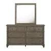 Liberty Furniture 104G-BR-DM Liberty Furniture 104G-BR-DM Twin Lakes - Dresser & Mirror - Gray