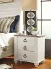 Ashley Furniture B267-92 Willowton - Two Drawer Night Stand - Brown / Beige / White