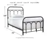 Ashley Furniture B280-671 Ashley Furniture B280-671 Nashburg - Twin Metal HDBD/Ftbd/Rails - Black