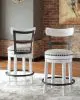 Ashley Furniture D546-524 Ashley Furniture D546-524 Valebeck - UPH Swivel Barstool  - White