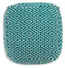 Ashley Furniture A1001055 Brynnsen - Pouf - Teal / Ivory