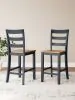Ashley Furniture D399-124 Ashley Furniture D399-124 Gesthaven - Barstool (Set of 2) - Natural / Blue