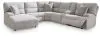 Ashley Furniture 93605S2 Ashley Furniture 93605S2 Acklen Place - 6-Piece Power Reclining Sectional With Laf Power Reclining Back Chaise - Pewter