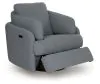 Ashley Furniture A3000738 Alainmont Next-Gen Nuvella - Swivel Power Recliner - Salt And Pepper