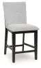 Ashley Furniture D618-124 Neymorton - Upholstered Barstool (Set of 2) - Dark Grayish Brown