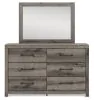 Ashley Furniture PCB2405B1 Ashley Furniture PCB2405B1 Graystorm - Dresser And Mirror - Brown Gray