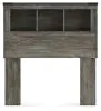 Ashley Furniture B4480-63 Ashley Furniture B4480-63 Frandern - Twin Bookcase Headboard - Gray