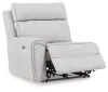 Ashley Furniture PC98802S14 Ashley Furniture PC98802S14 Social Pointe - 5-Piece Power Reclining Sectional With Storage Consoles And Armless Chair - Pearl / Ash