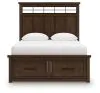 Ashley Furniture B849B2 Ashley Furniture B849B2 Taffenbrook - Queen Panel Storage Bed - Medium Brown